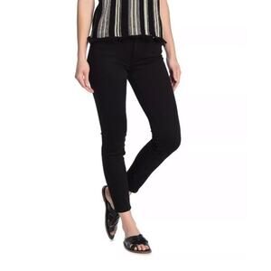 DL1961 Taylor Ankle Mid Rise Skinny Jeans Women 24 Black Onyx Denim